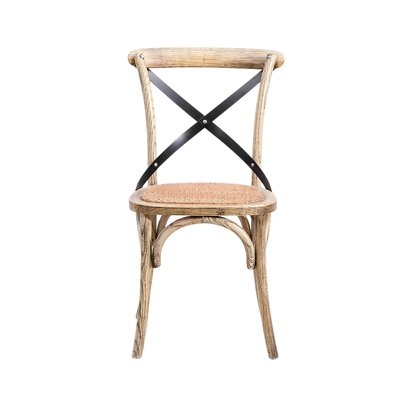 Cross Back étkezőszék rattan szőnyeggel